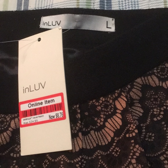 inLUV Lace Skirt Size L NWT - Picture 2 of 3